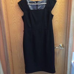 Black sheath dress